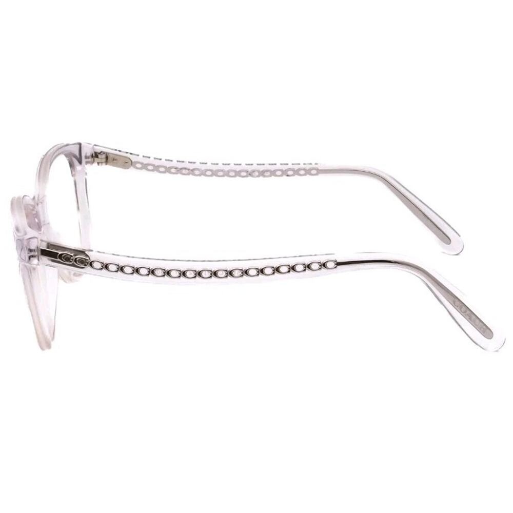 Coach Clear Eyeglasses HC 6177 5111 Crystal Rounded Cat Eye Frame 52 17 140 - Picture 5 of 15